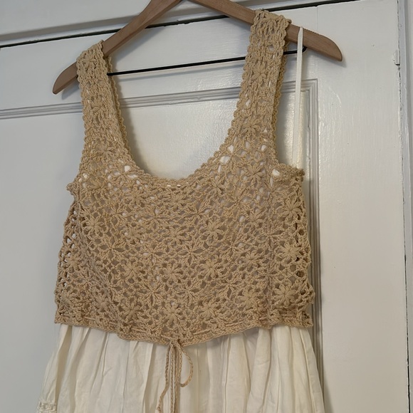 Anthropologie Beckett Crochet Eyelet Dress Size SP - Picture 6 of 7
